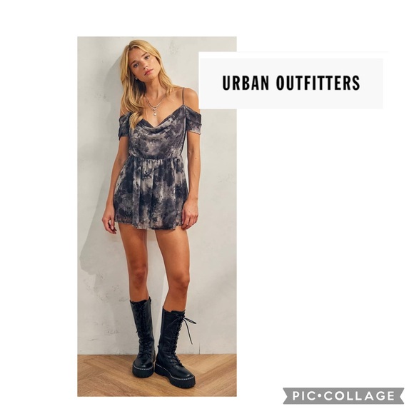NWOT Urban Outfitters Size Small
Elle Cowl Cold-Shoulder
Playsuit/Romper lined - Picture 9 of 9